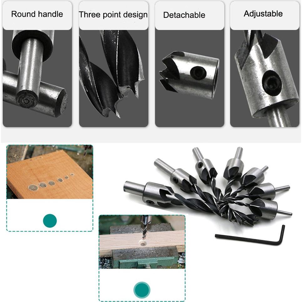 Juego de 22 Herramientas de Perforación Carpintería Eagles