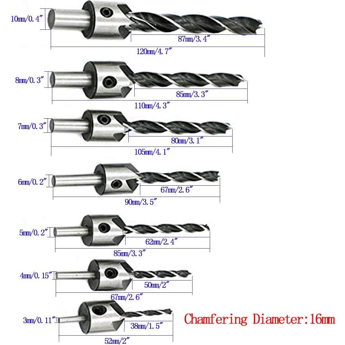 Juego de 22 Herramientas de Perforación Carpintería Eagles