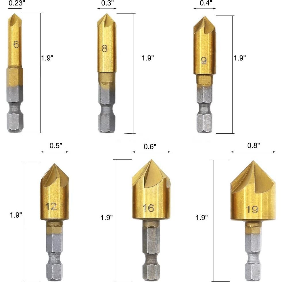 Juego de 22 Herramientas de Perforación Carpintería Eagles