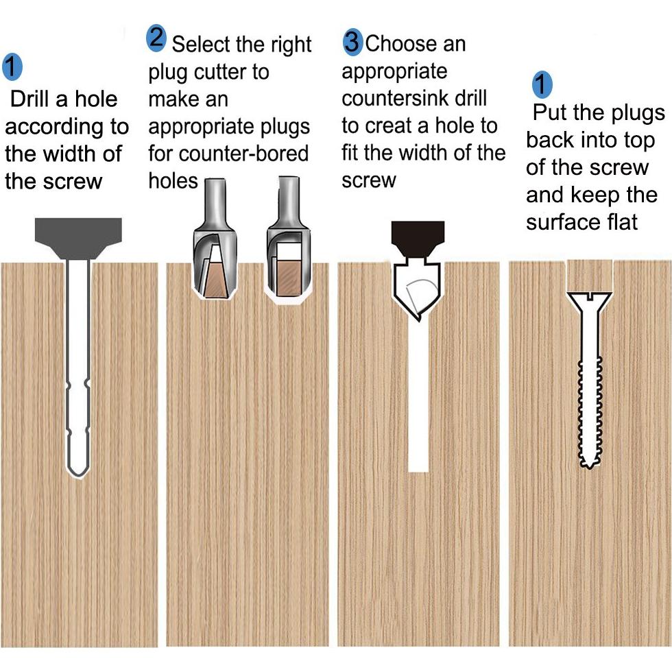 Juego de 22 Herramientas de Perforación Carpintería Eagles