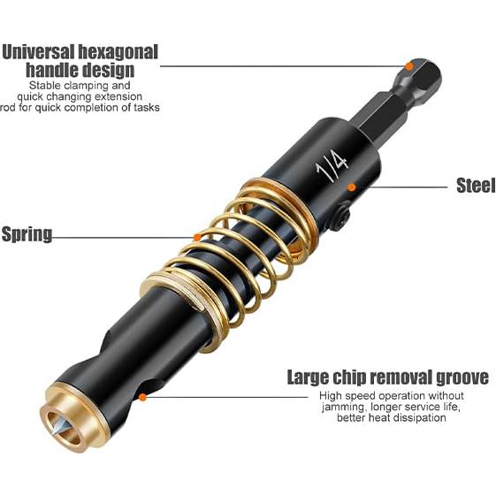 Juego de Brocas de Centro JUSTHERE 5mm y 6.35mm Hexagonal