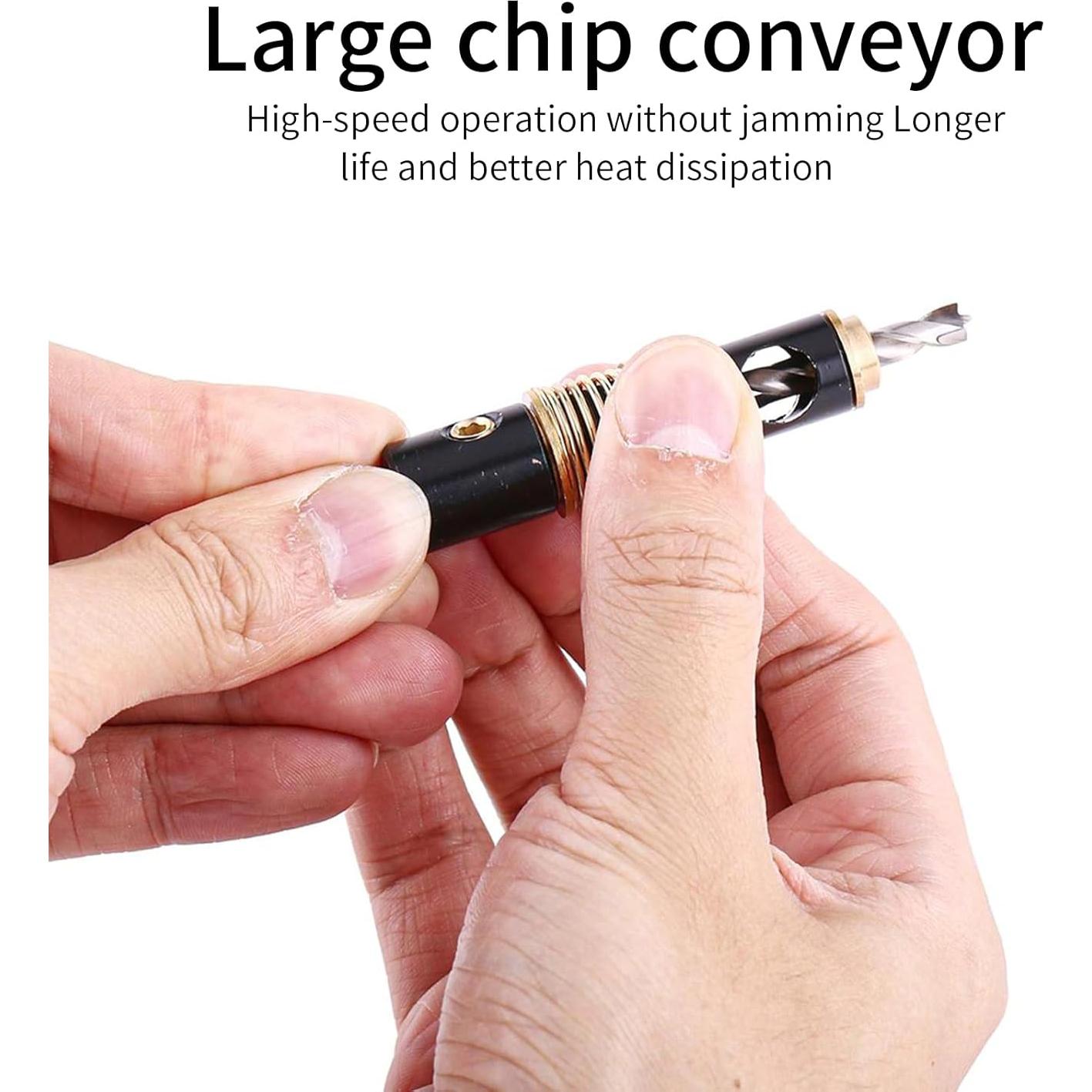 Juego de Brocas de Centro JUSTHERE 5mm y 6.35mm Hexagonal