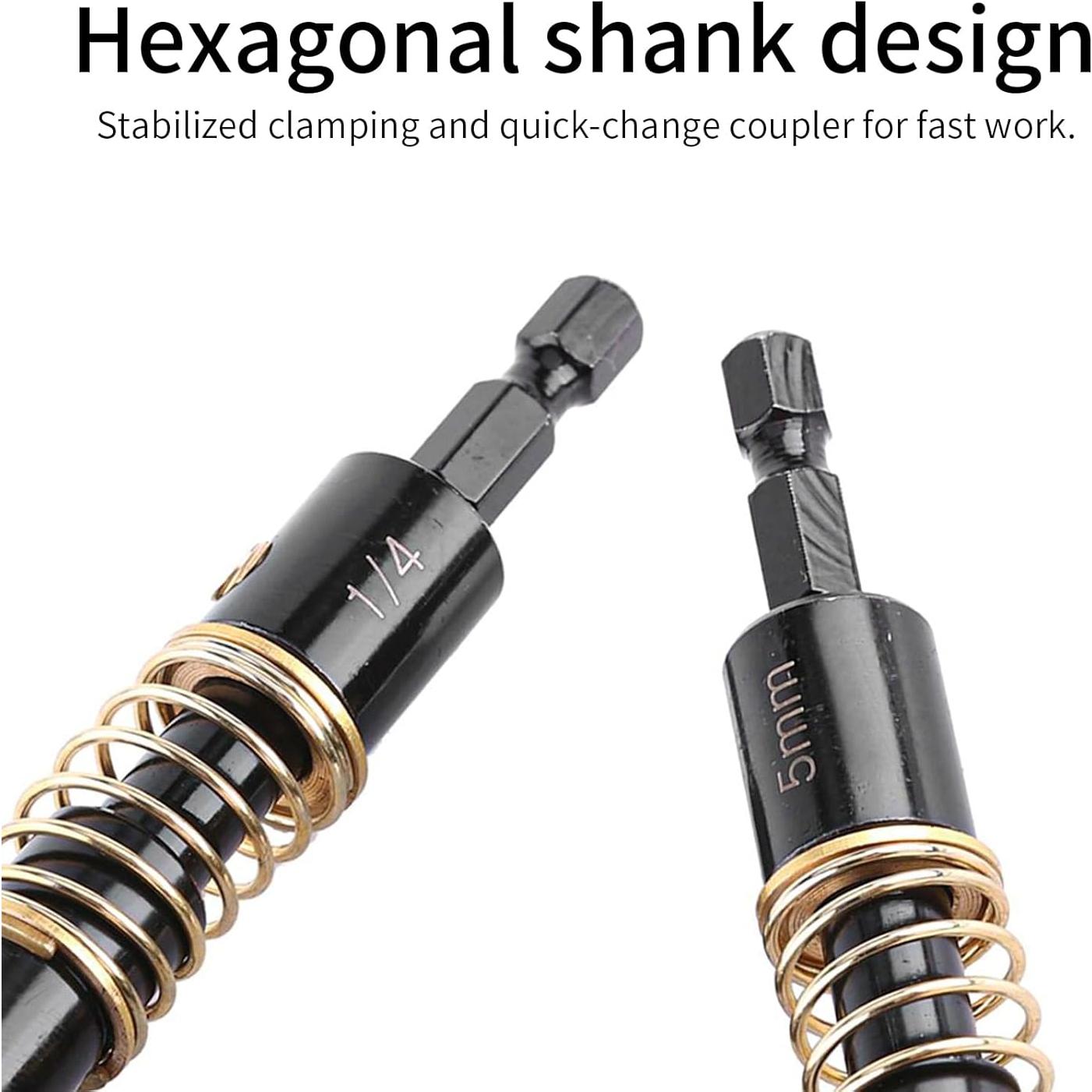 Juego de Brocas de Centro JUSTHERE 5mm y 6.35mm Hexagonal