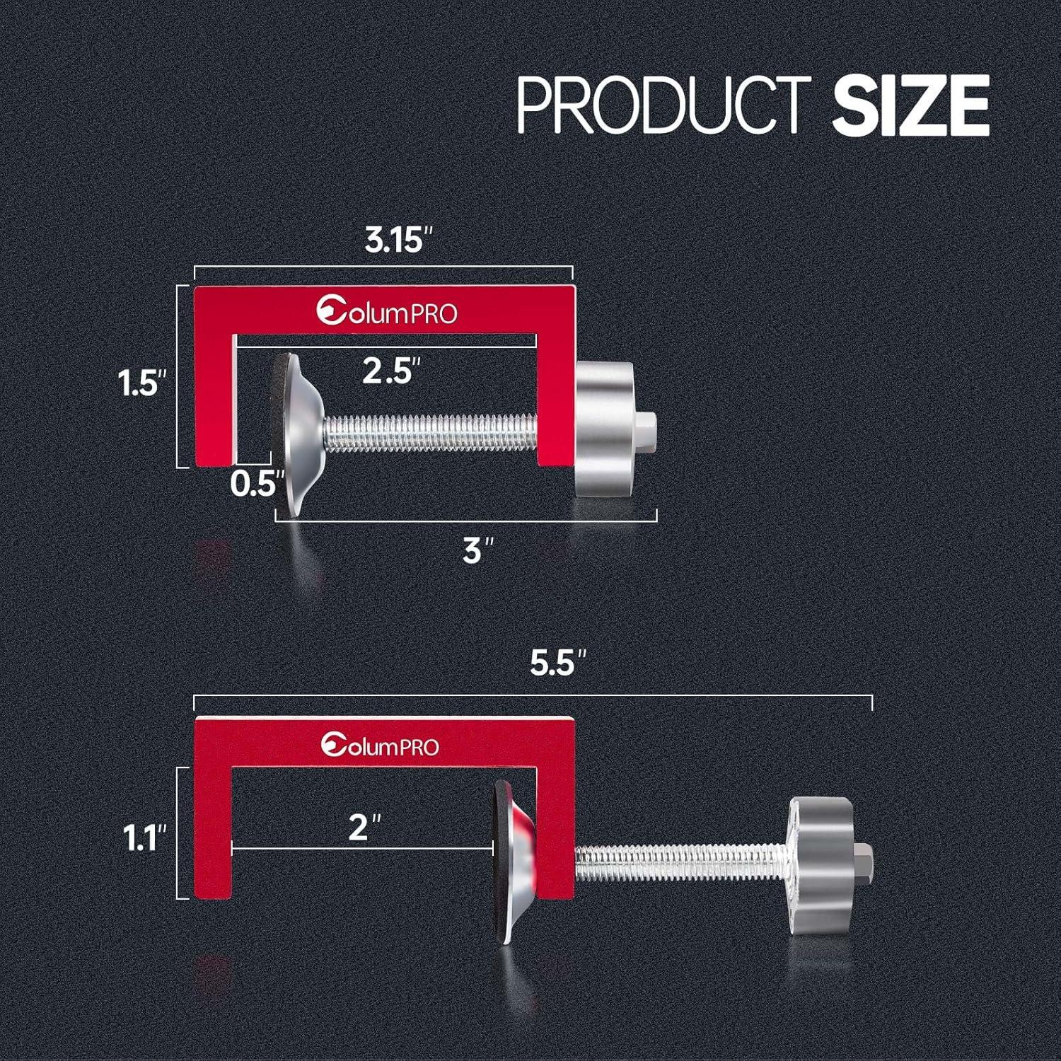 4 C-Clamps ColumPRO 5cm para Carpintería y Soldadura