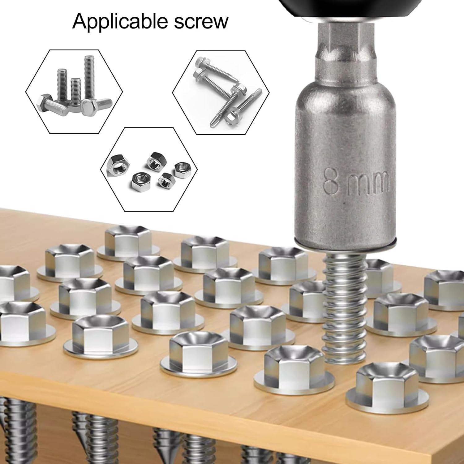 Conjunto de Brocas Magnéticas Sipery 10mm para Tuercas 5Pcs