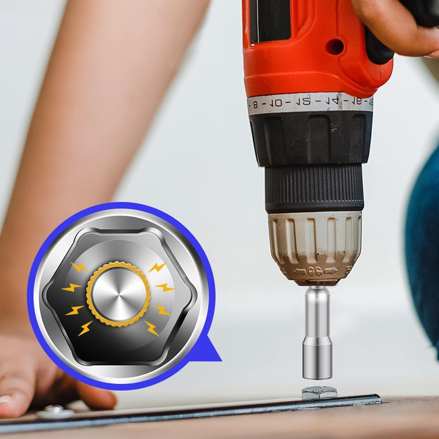 Conjunto de Brocas Magnéticas Sipery 10mm para Tuercas 5Pcs