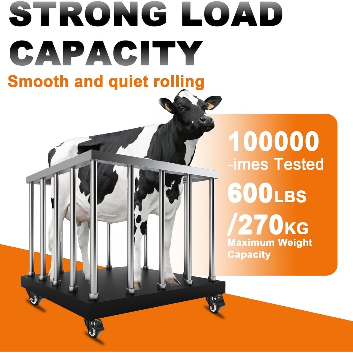 Ruedas de Caster 2" MSH&HCE con Bloqueo - 272kg, Juego de 4