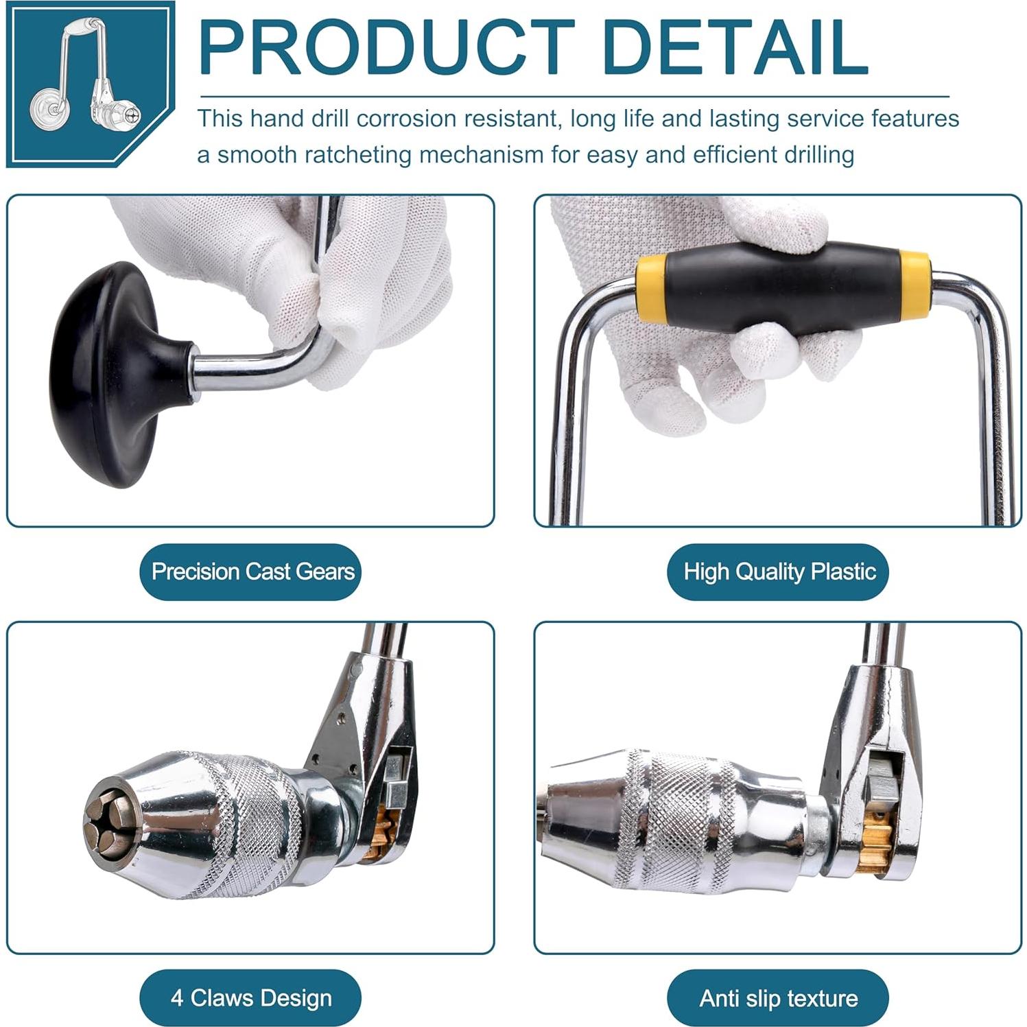 Broca de Carpintero LikeLion 12" (30.48 cm) con Manivela