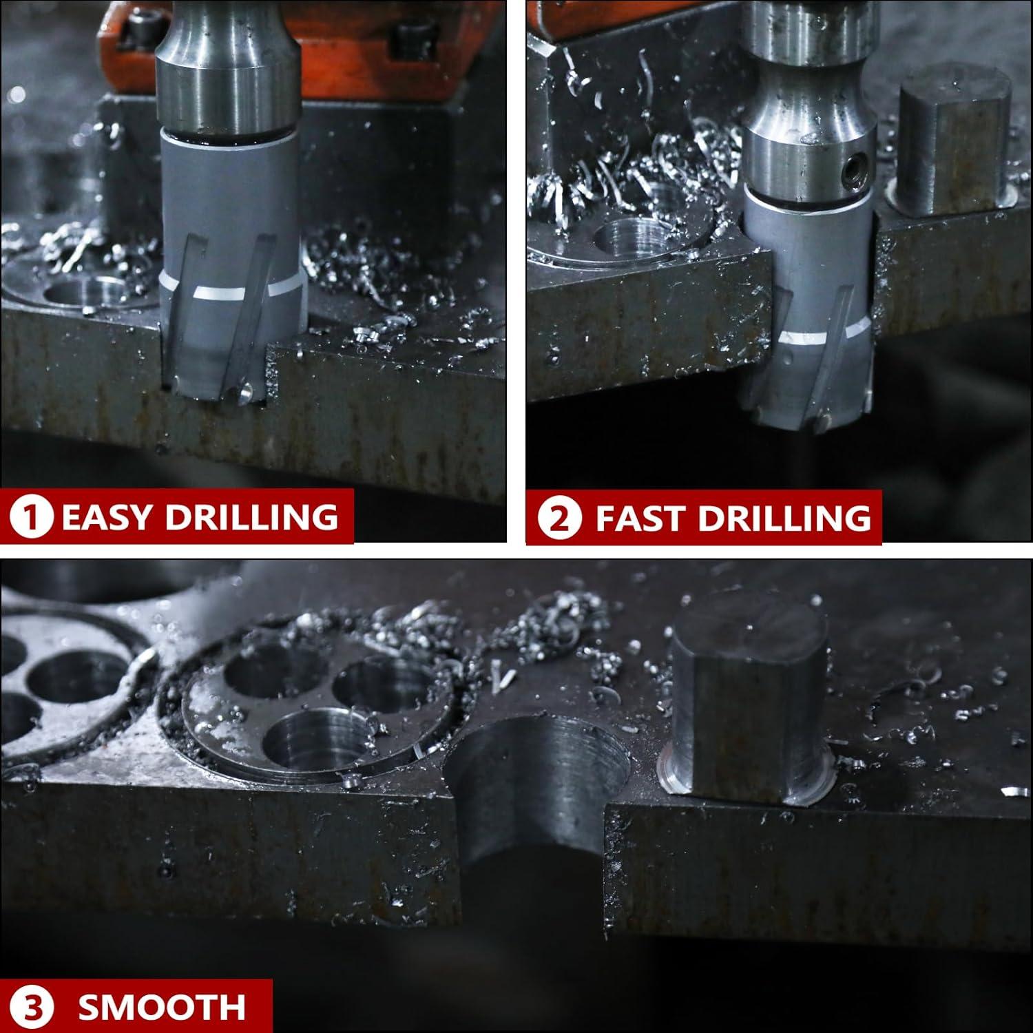 Juego de 7 Cortadores Anulares GRIXLEN 13mm a 27mm para Acero