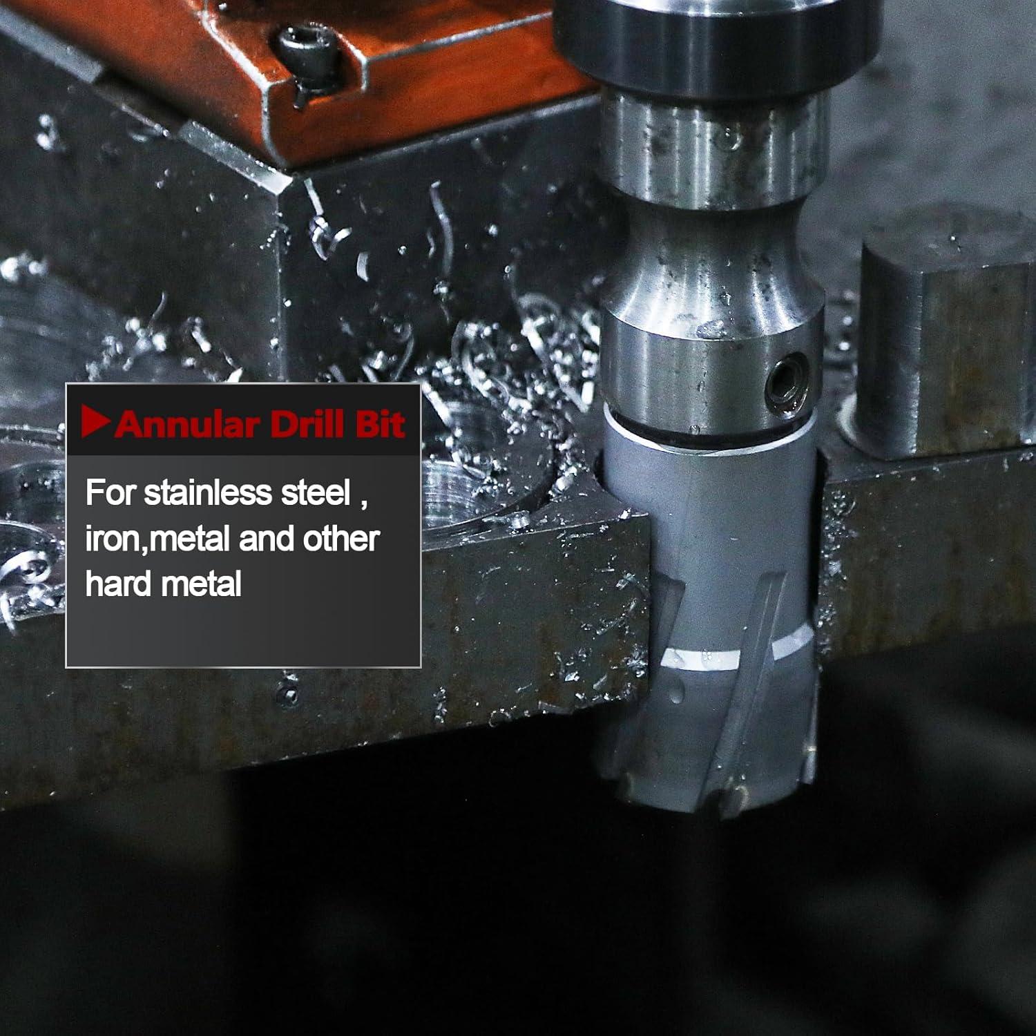 Juego de 7 Cortadores Anulares GRIXLEN 13mm a 27mm para Acero