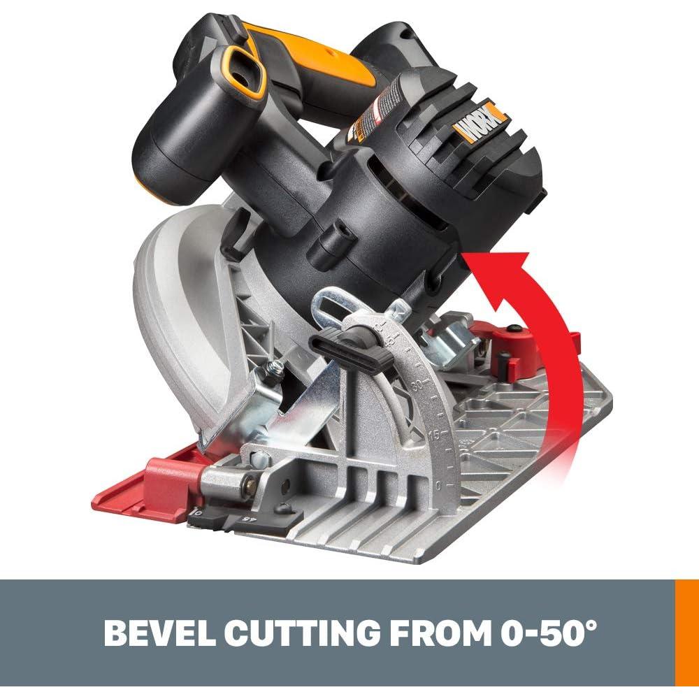 Sierra Circular Inalámbrica Worx WX530L 20V 6.5" ExacTrack