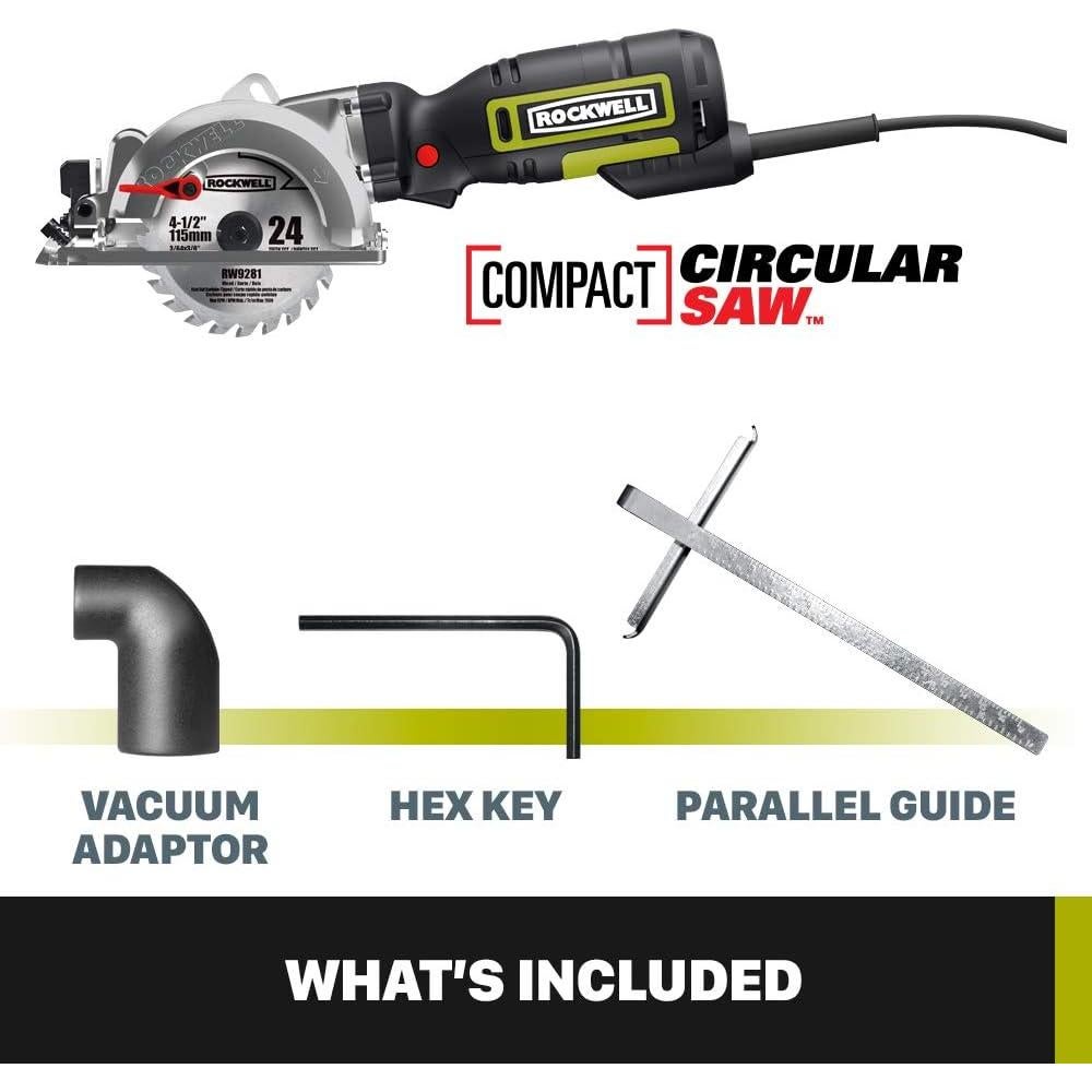 Sierra Circular Compacta Rockwell RK3441K 5" 600W 3500 RPM