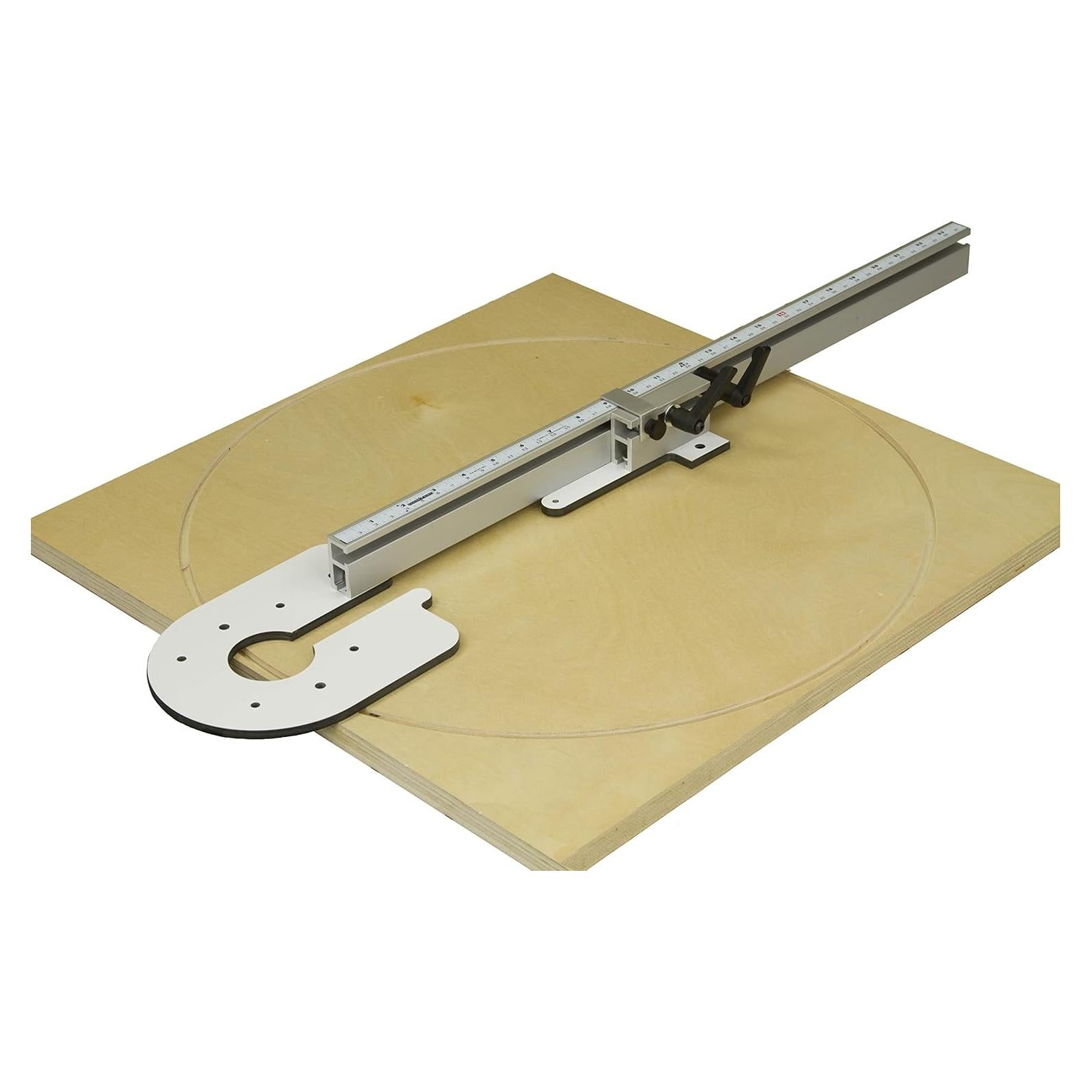 Plantilla de Corte Circular Woodhaven 3364 para Fresadoras - Corta Círculos de 1.9 a 269.2 cm