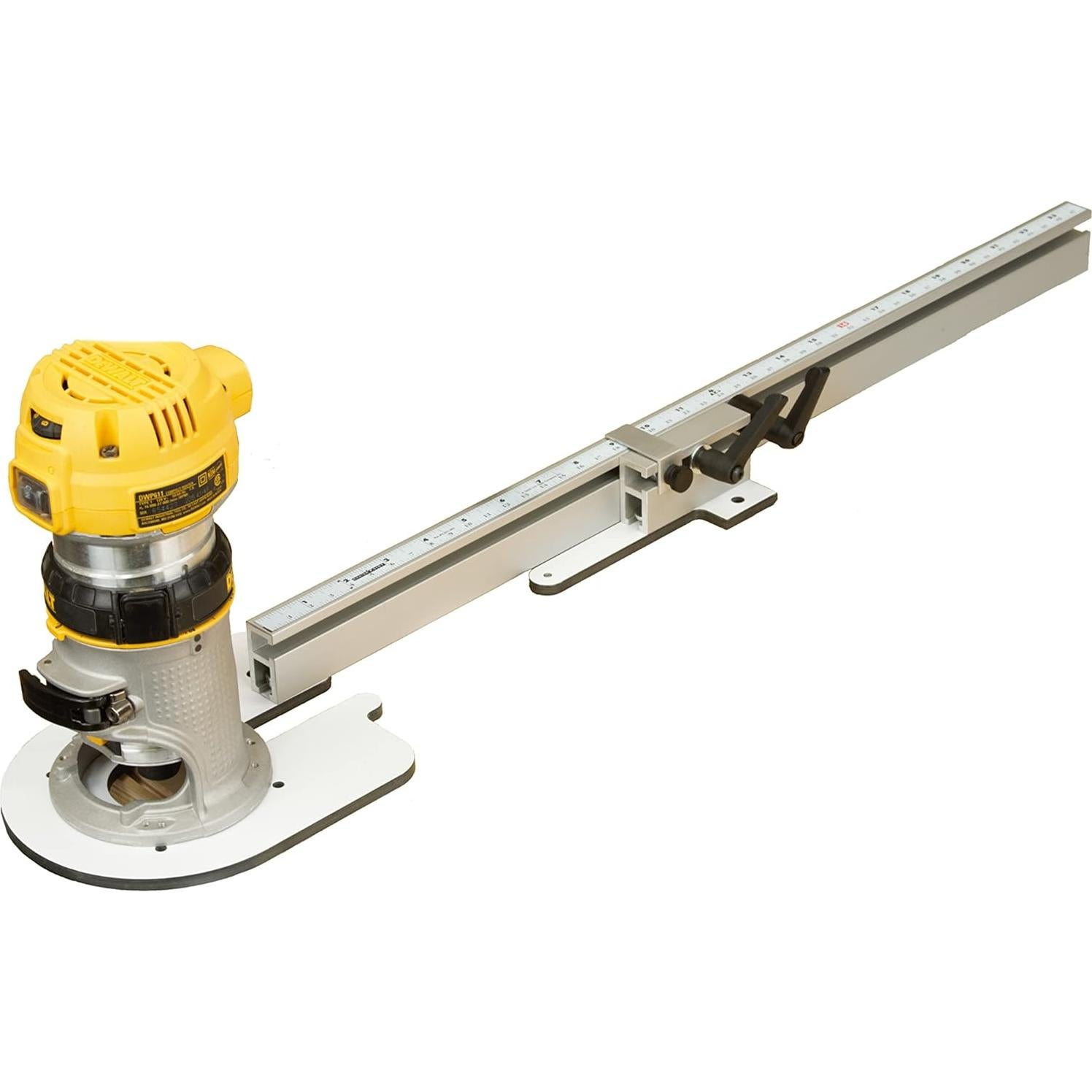 Plantilla de Corte Circular Woodhaven 3364 para Fresadoras - Corta Círculos de 1.9 a 269.2 cm