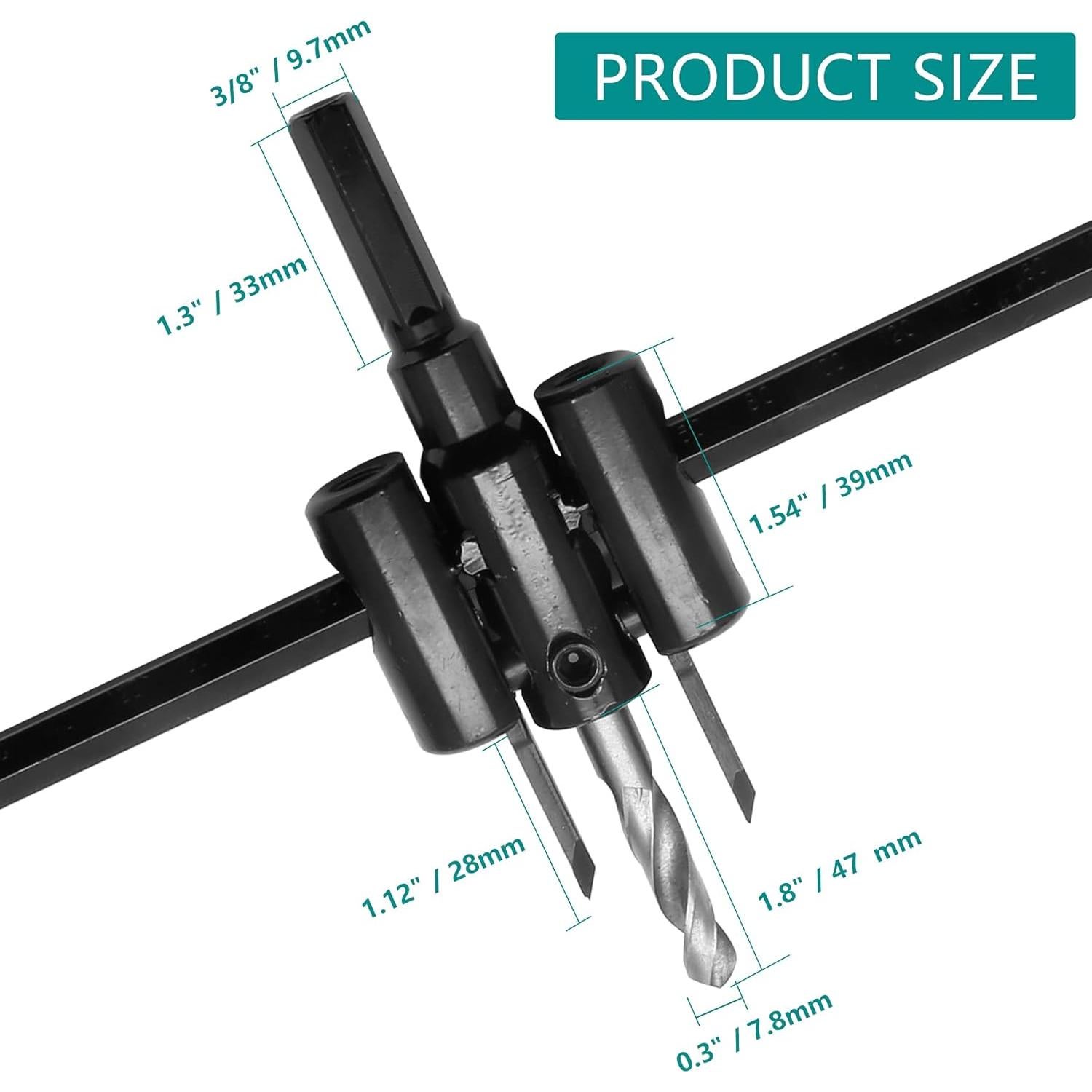 Sierra de Agujero Ajustable Seimneire 30-300mm para Madera