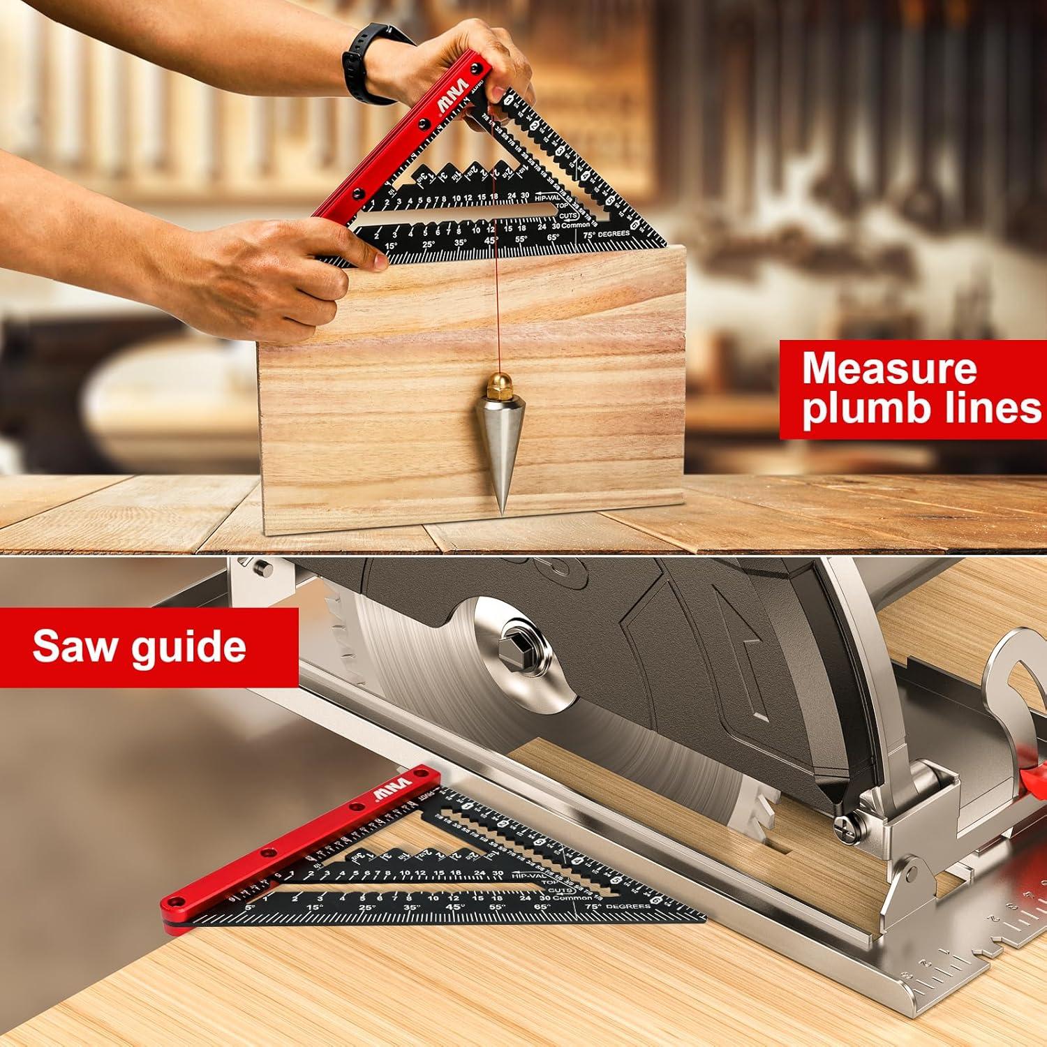 Escuadra de Techo VNW 17.78 cm con Lápiz y Bolsa de Herramientas