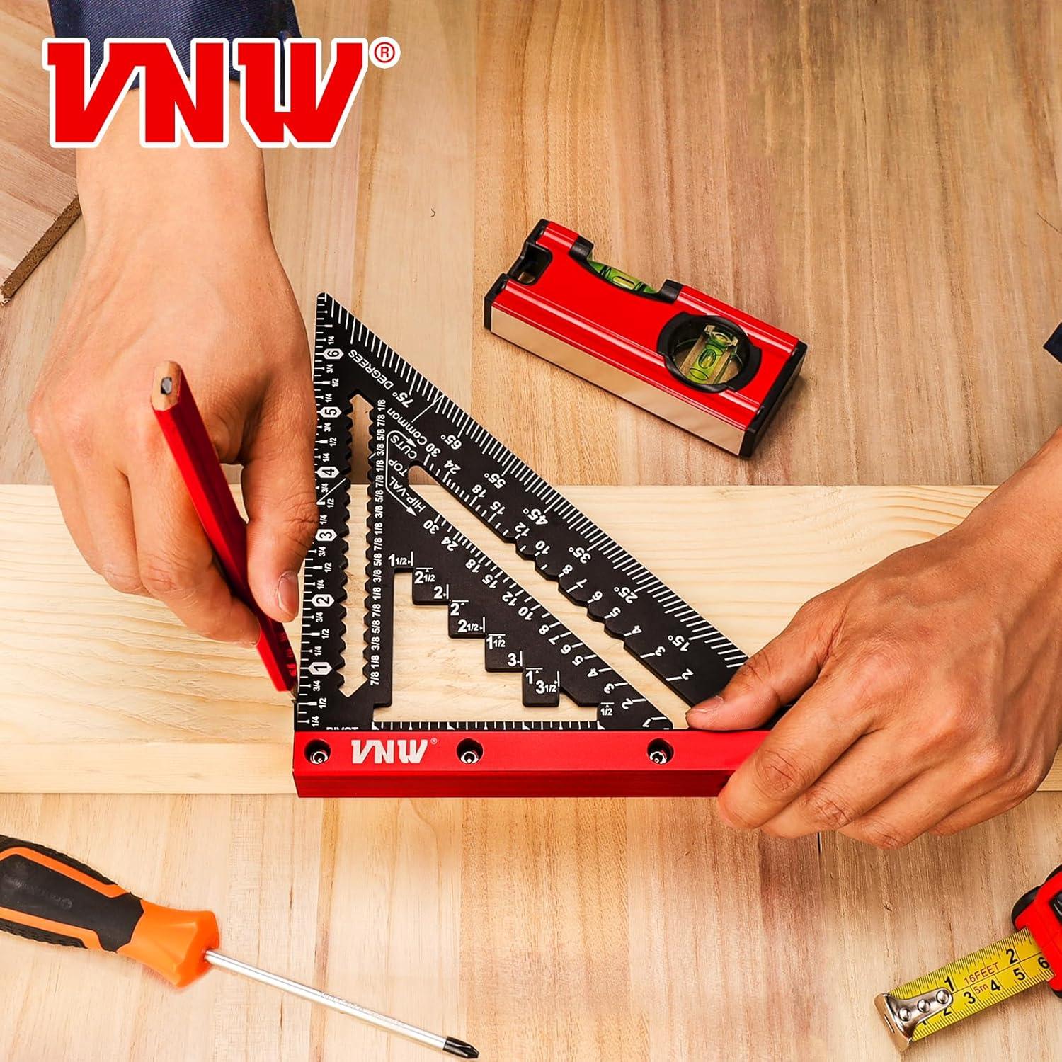 Escuadra de Techo VNW 17.78 cm con Lápiz y Bolsa de Herramientas