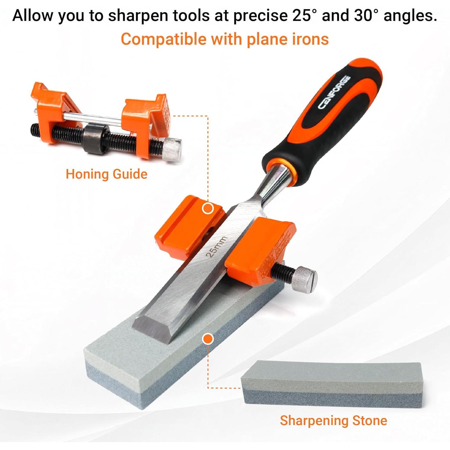 Juego de Formones de Madera CENFORGE 10 Piezas 6 Tamaños