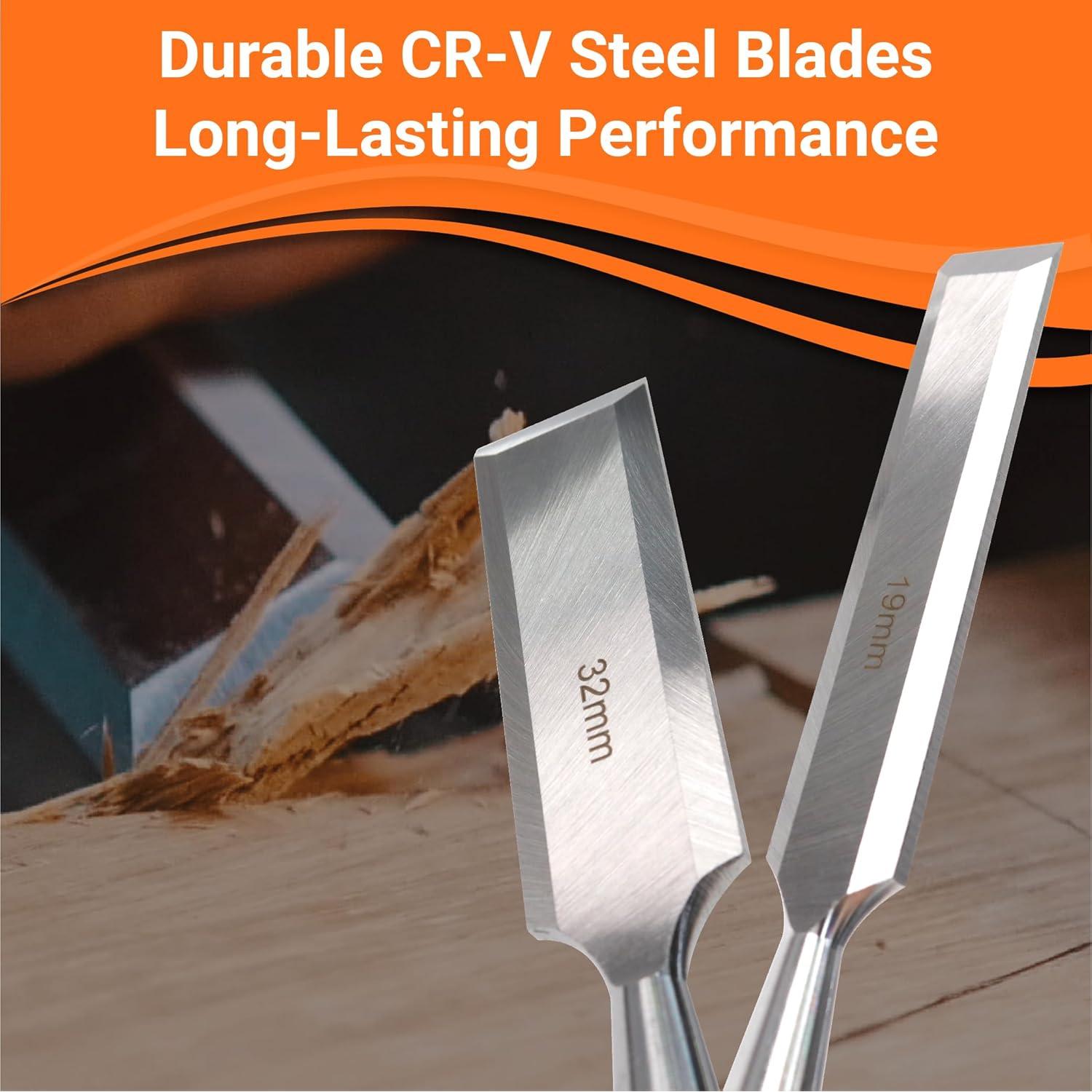 Juego de Formones de Madera CENFORGE 10 Piezas 6 Tamaños