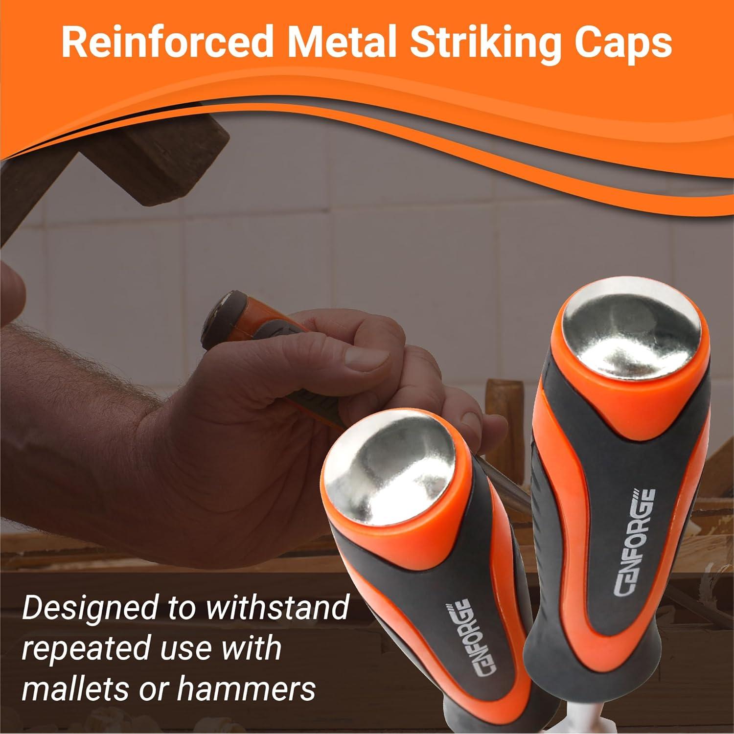 Juego de Formones de Madera CENFORGE 10 Piezas 6 Tamaños