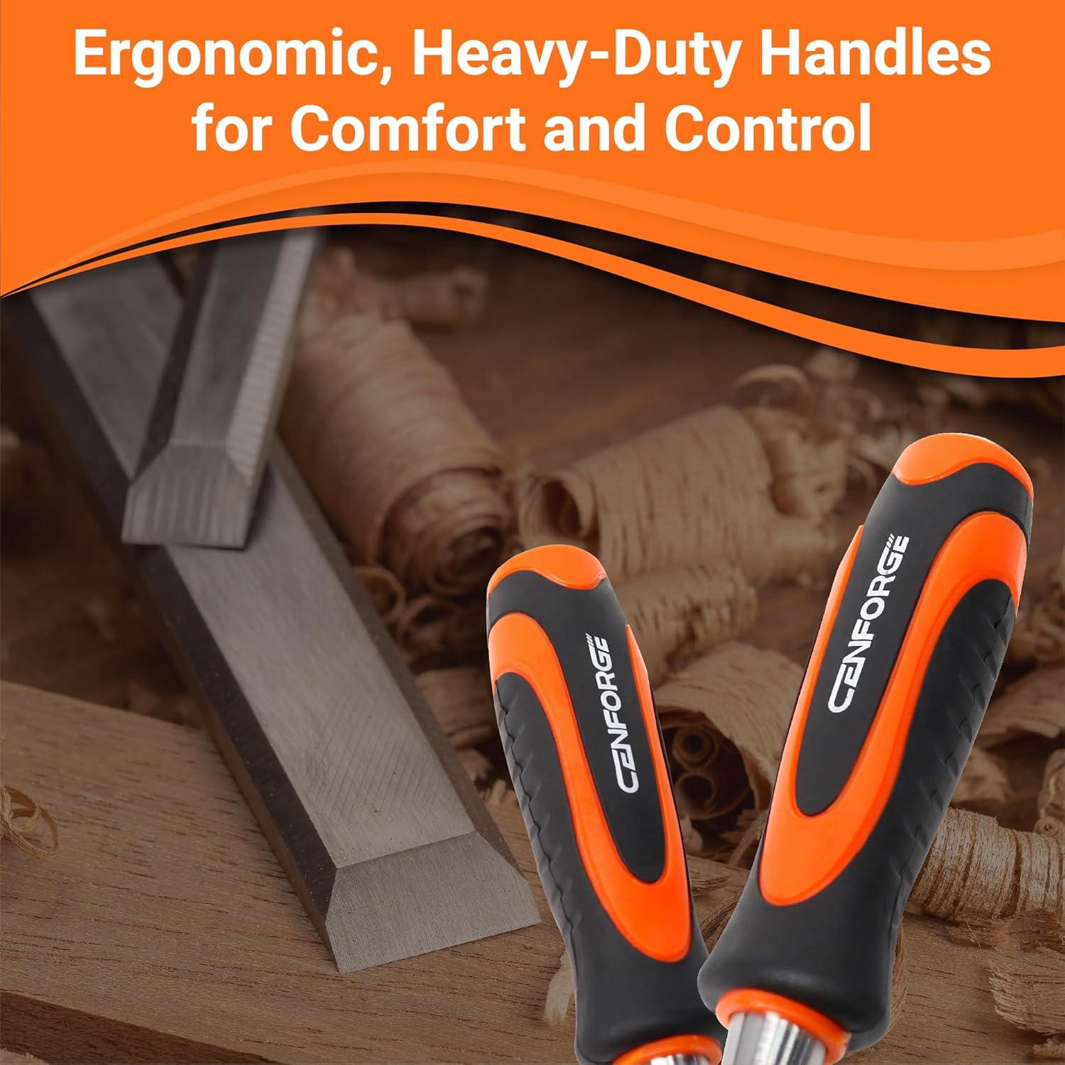 Juego de Formones de Madera CENFORGE 10 Piezas 6 Tamaños