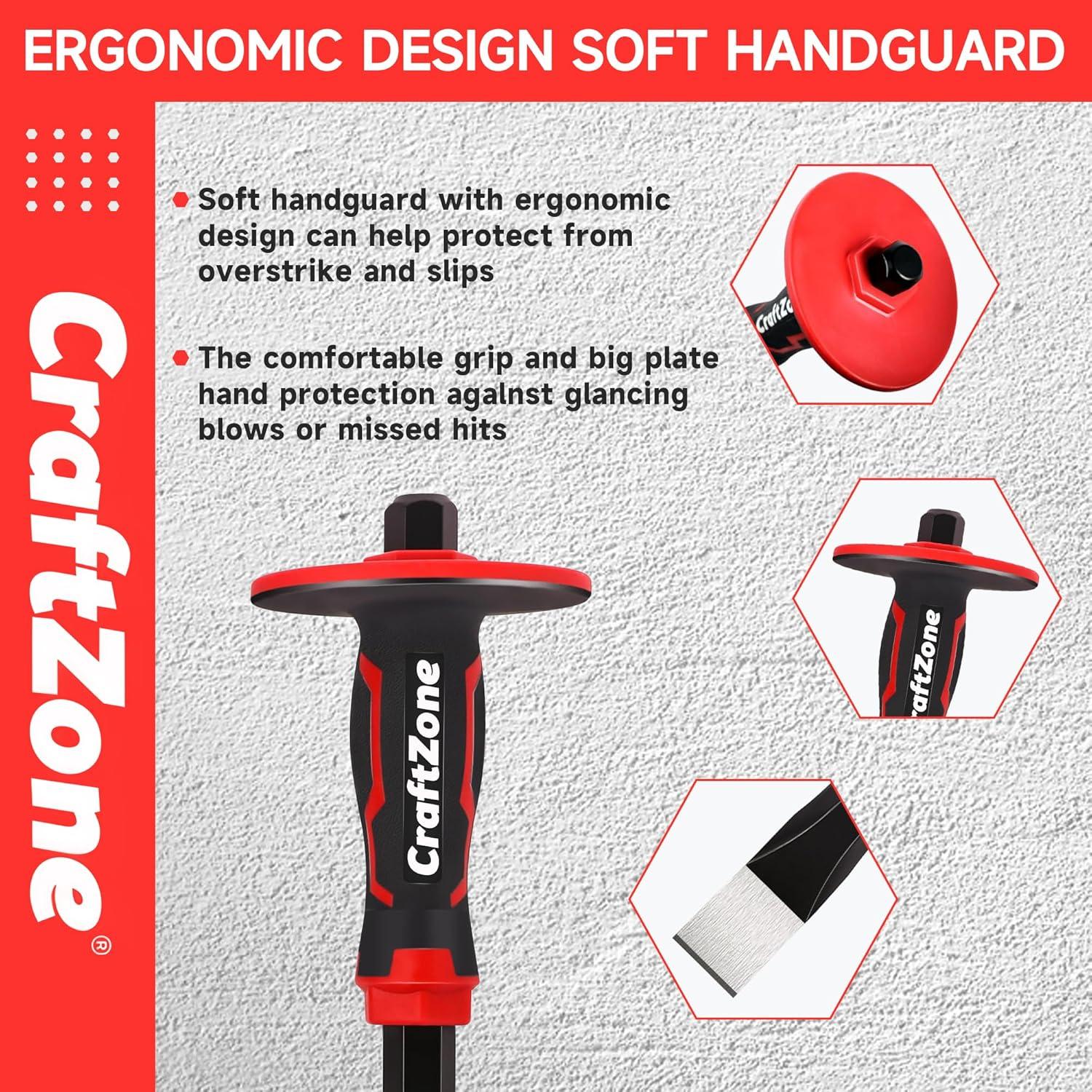 Juego de Cinceles de Masonería Craftzone 2 Piezas 300mm