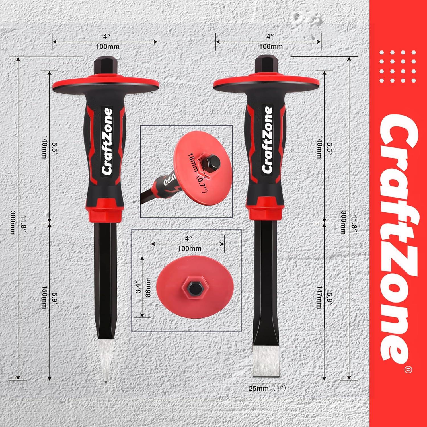 Juego de Cinceles de Masonería Craftzone 2 Piezas 300mm