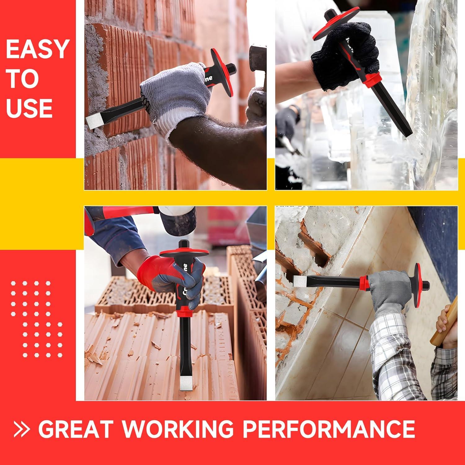 Juego de Cinceles de Masonería Craftzone 2 Piezas 300mm