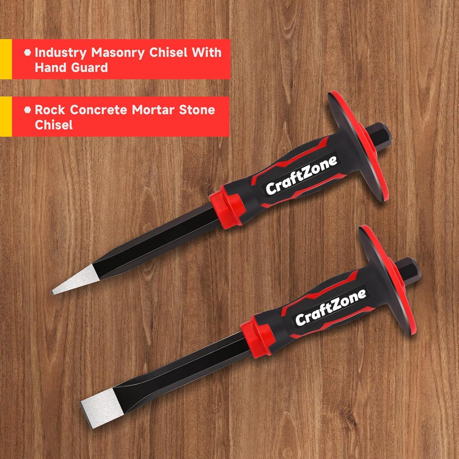 Juego de Cinceles de Masonería Craftzone 2 Piezas 300mm