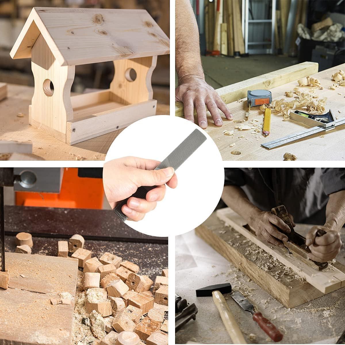 Juego de Limas de Madera DONSTRAW 2P 4 en 1 Acero Carbono