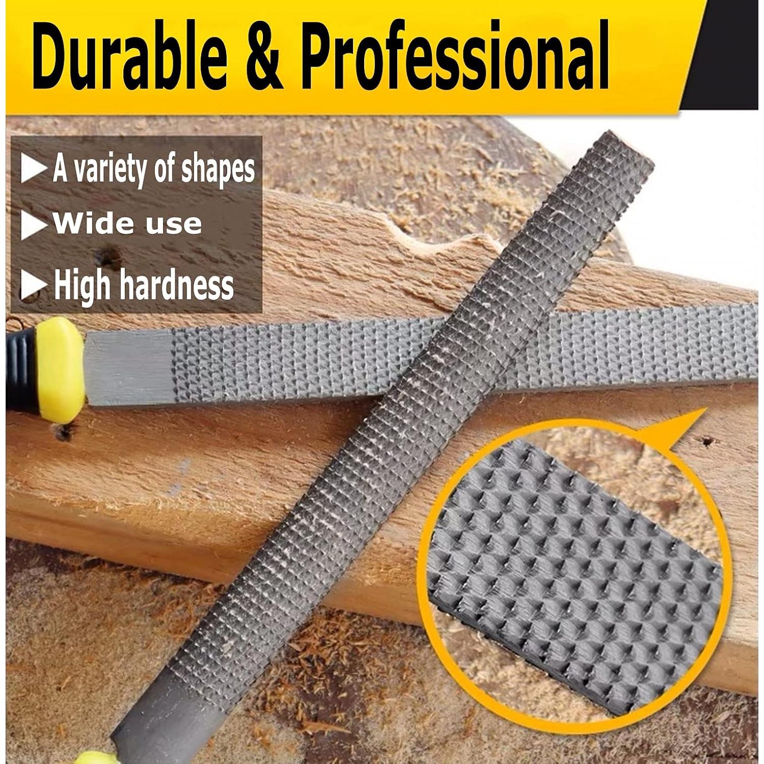 Conjunto de limas de madera AihuiWood 3 piezas 12.7 mm