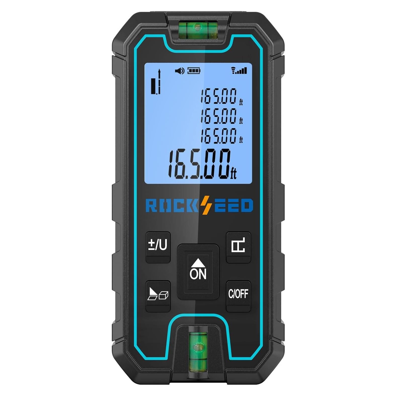 Medidor Láser RockSeed S7-50 de 50.29 Metros con 2 Niveles