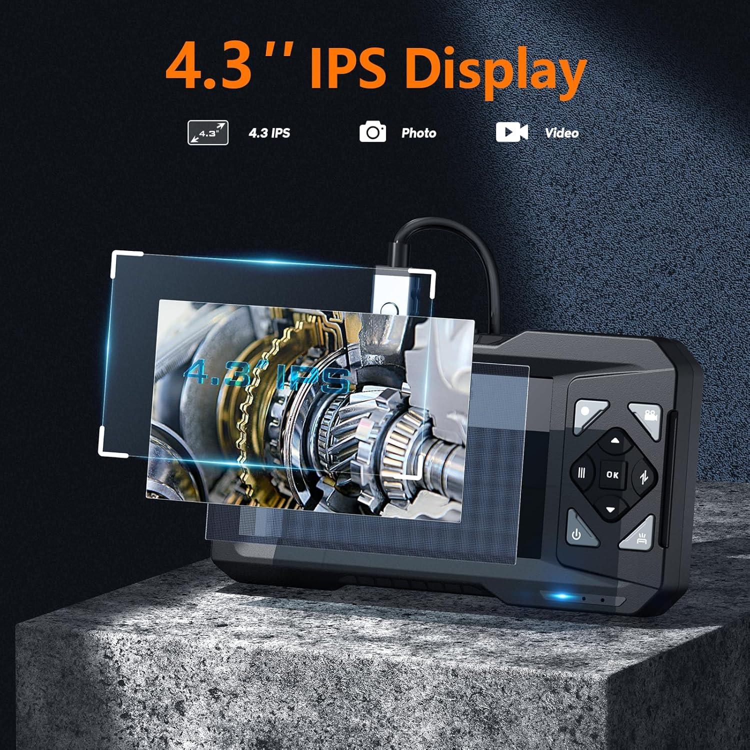 Endoscopio Industrial Hayve ES01 4.3" HD IP67 5m LED 32GB