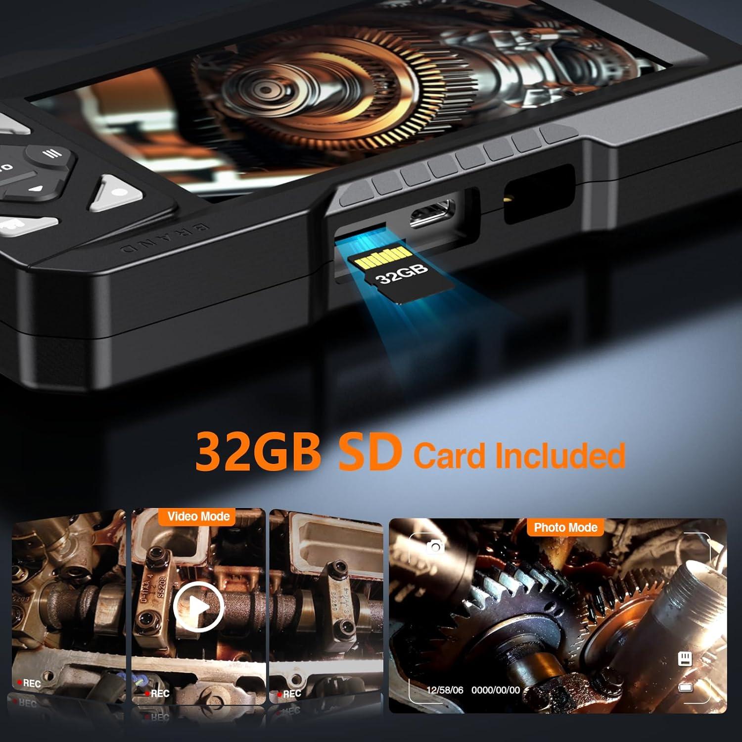 Endoscopio Industrial Hayve ES01 4.3" HD IP67 5m LED 32GB