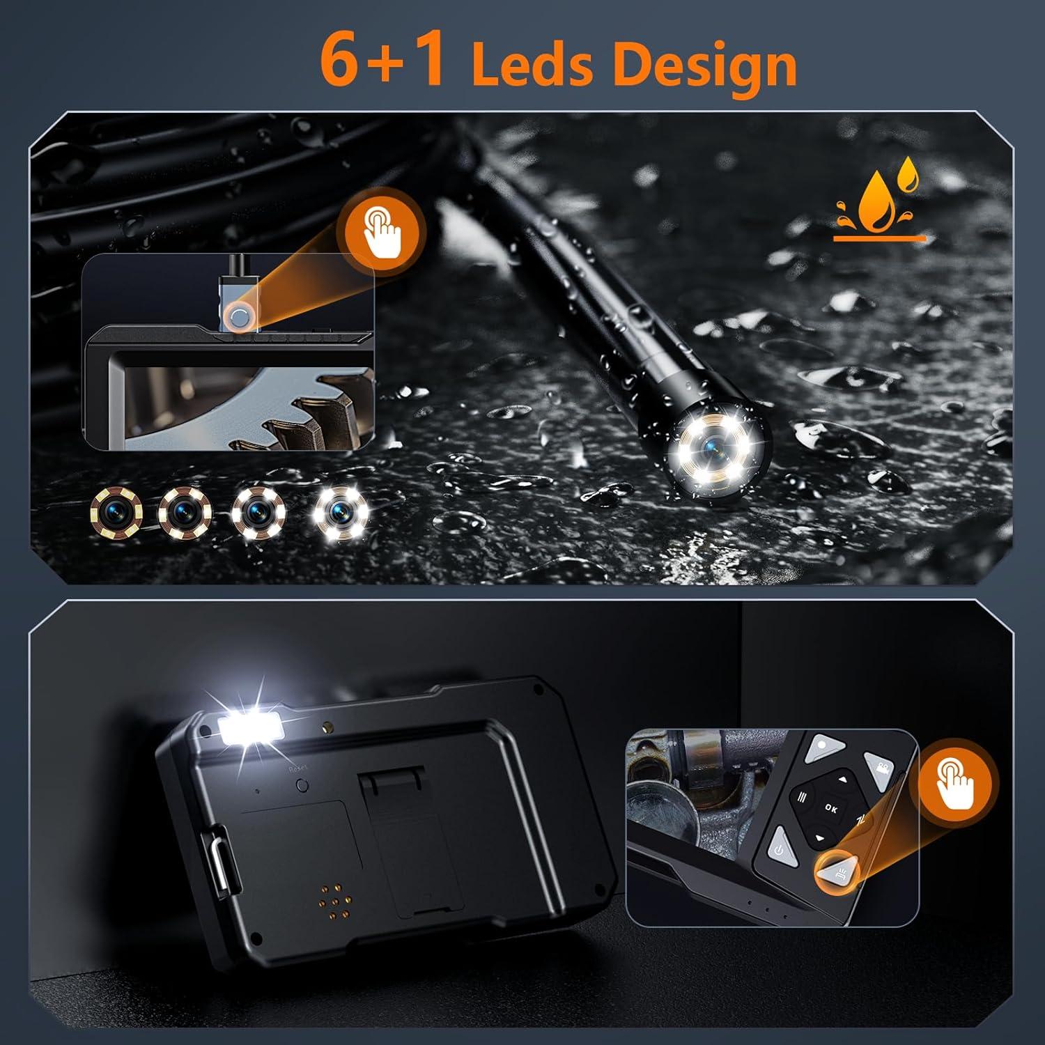 Endoscopio Industrial Hayve ES01 4.3" HD IP67 5m LED 32GB