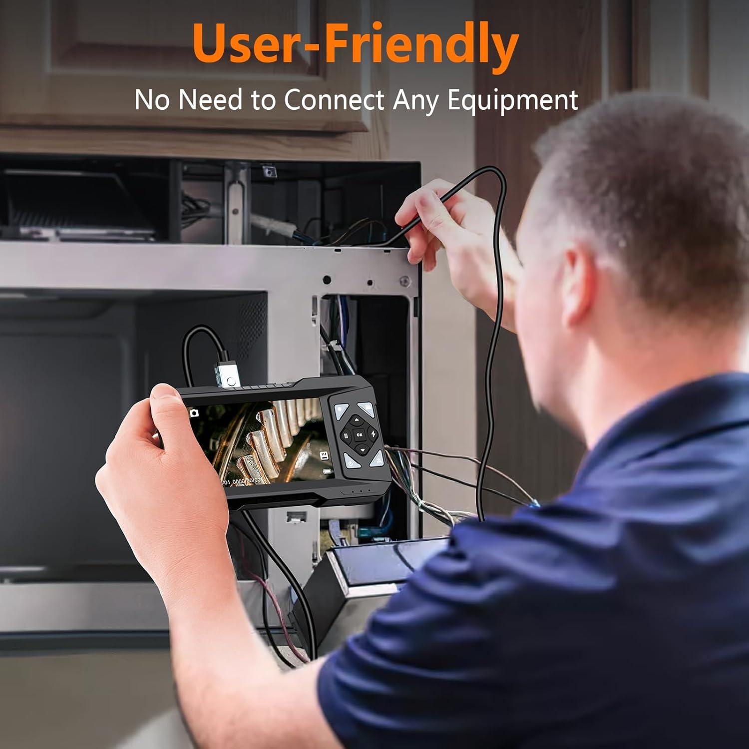 Endoscopio Industrial Hayve ES01 4.3" HD IP67 5m LED 32GB