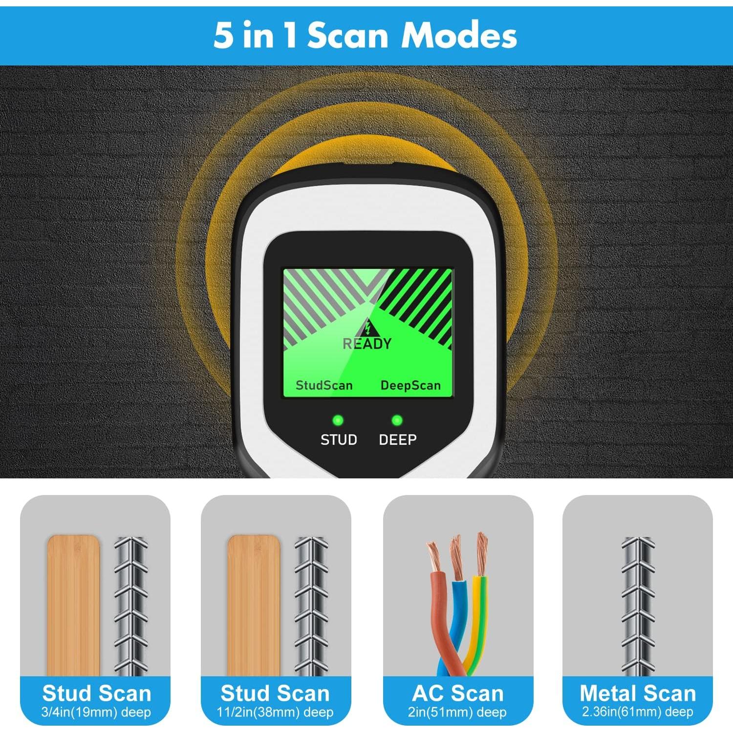 Buscador de Estudio FOLAI SY01-B - Detector 5 en 1 LCD HD