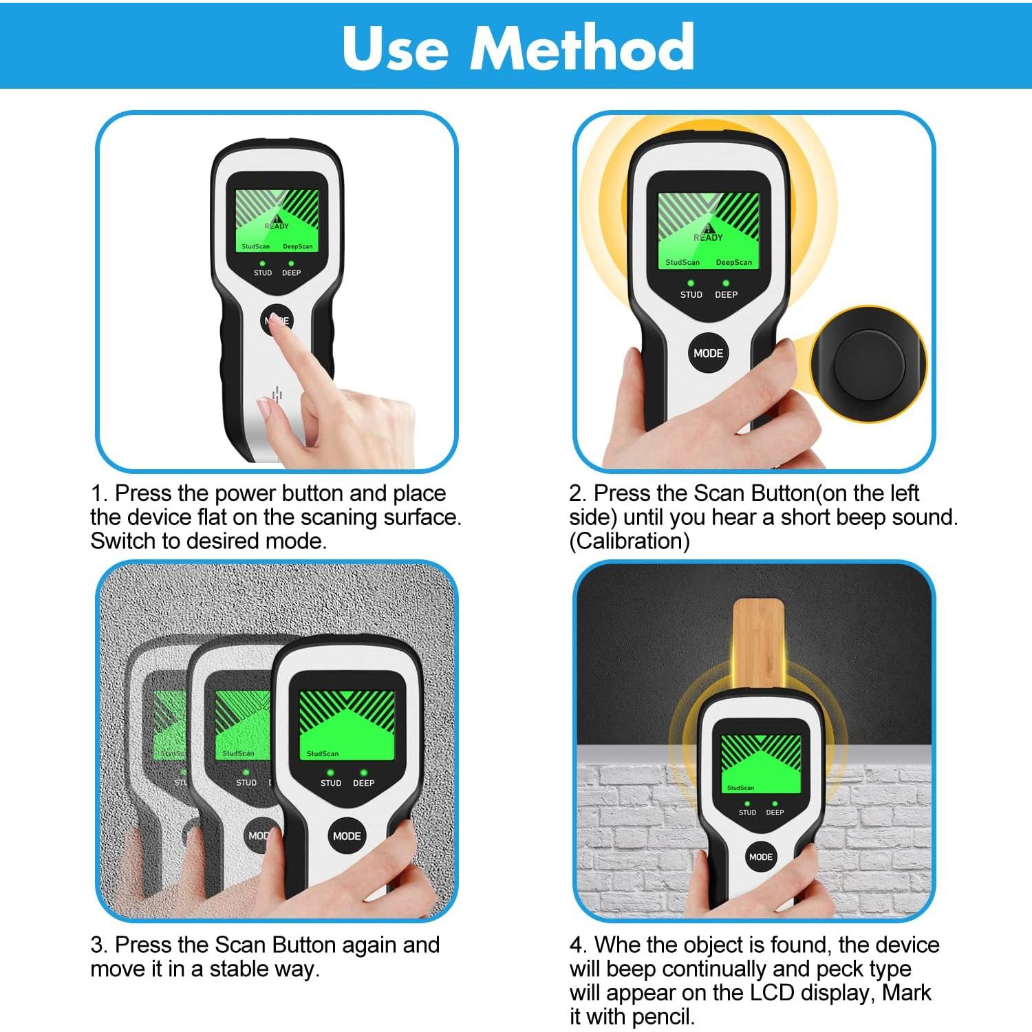 Buscador de Estudio FOLAI SY01-B - Detector 5 en 1 LCD HD