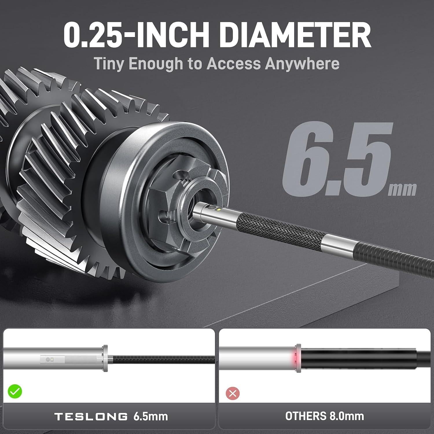 Borescopio Articulado Teslong TSTF550D65DL1.55 - Inspección HD