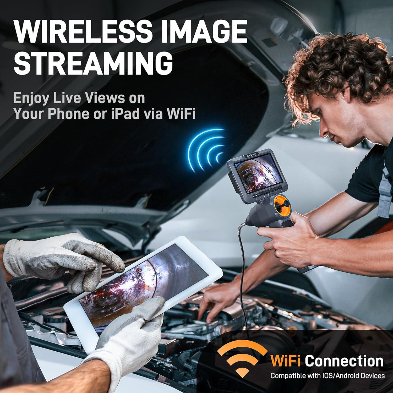 Borescopio Articulado Teslong TSTF550D65DL1.55 - Inspección HD