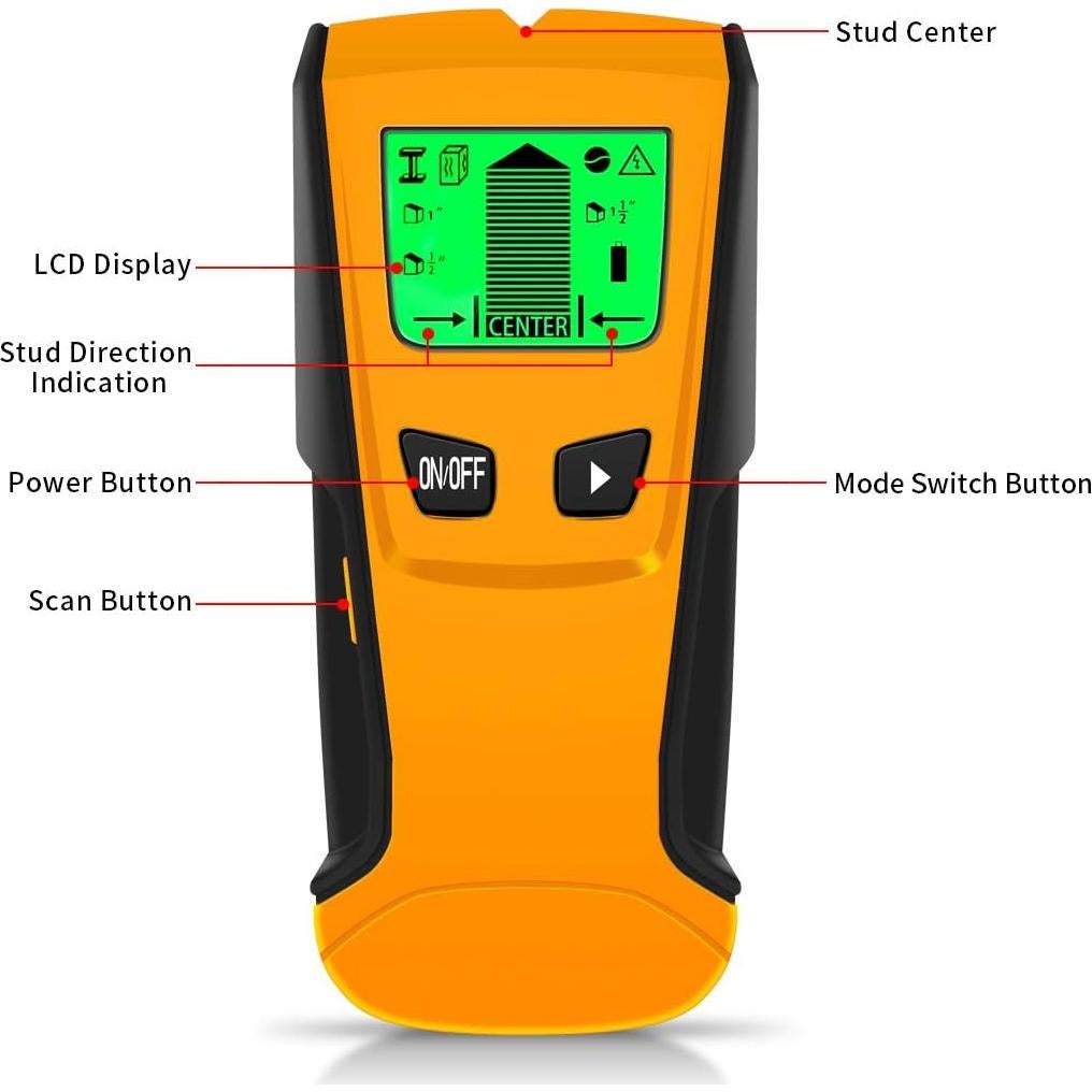 Buscador de Estudio OXV 5 en 1 - Escáner de Pared LCD