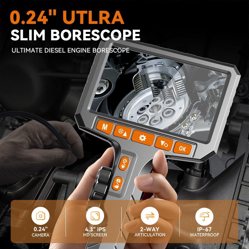 Cámara Endoscopio Flexible 360° SCOPIX HD 1080P 1m