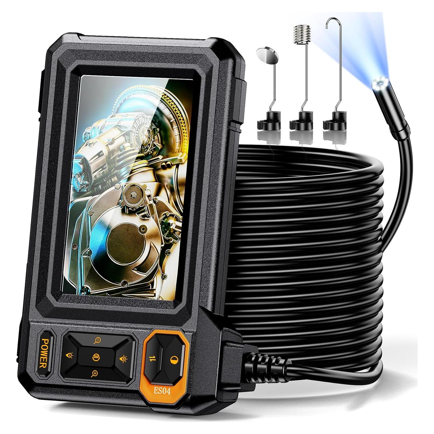 Cámara Endoscopio AukonVee 1920P HD 50FT IP67 Luz LED