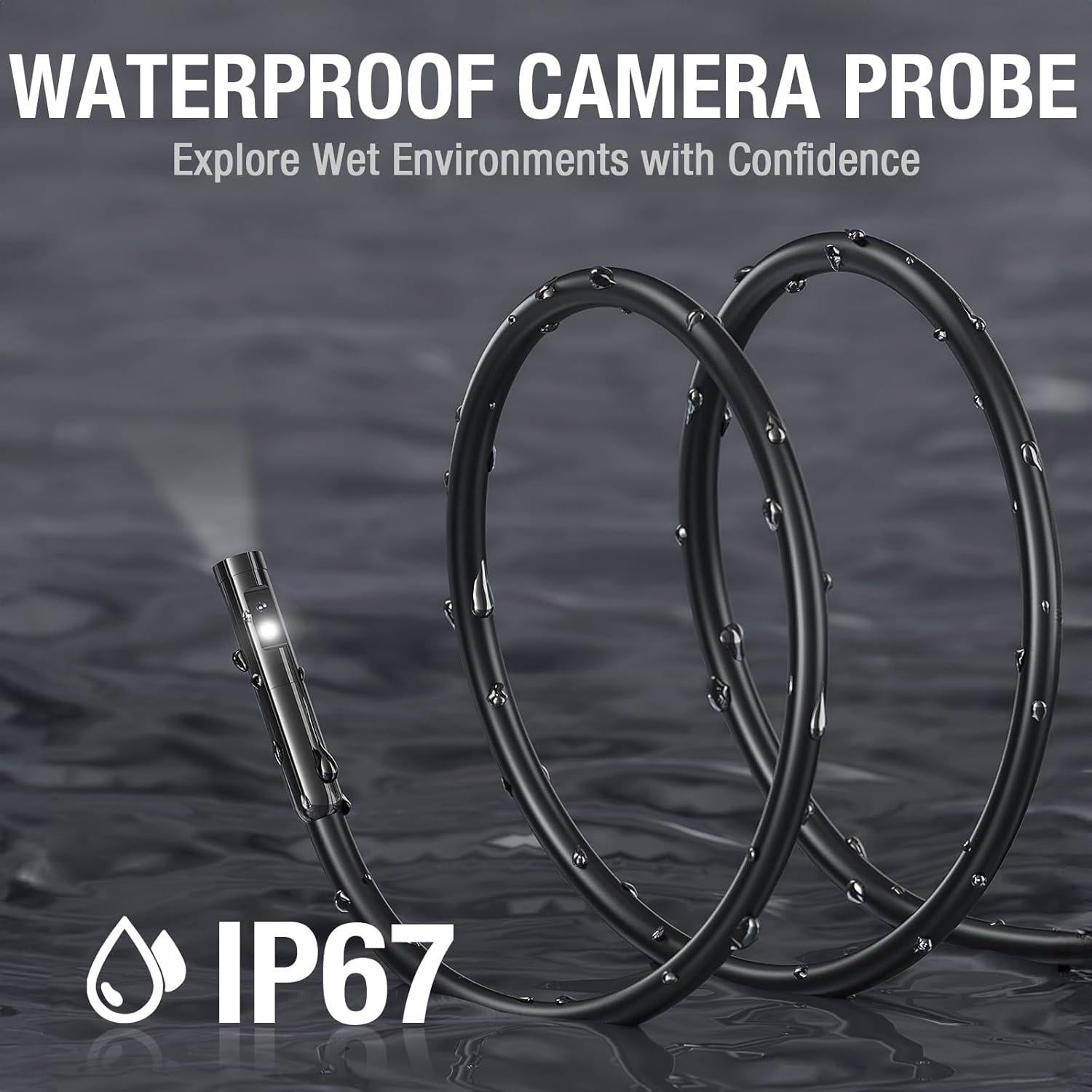 Probe de Doble Lente 1.5m Teslong MS450 - Cable Semi-Rígido 5mm