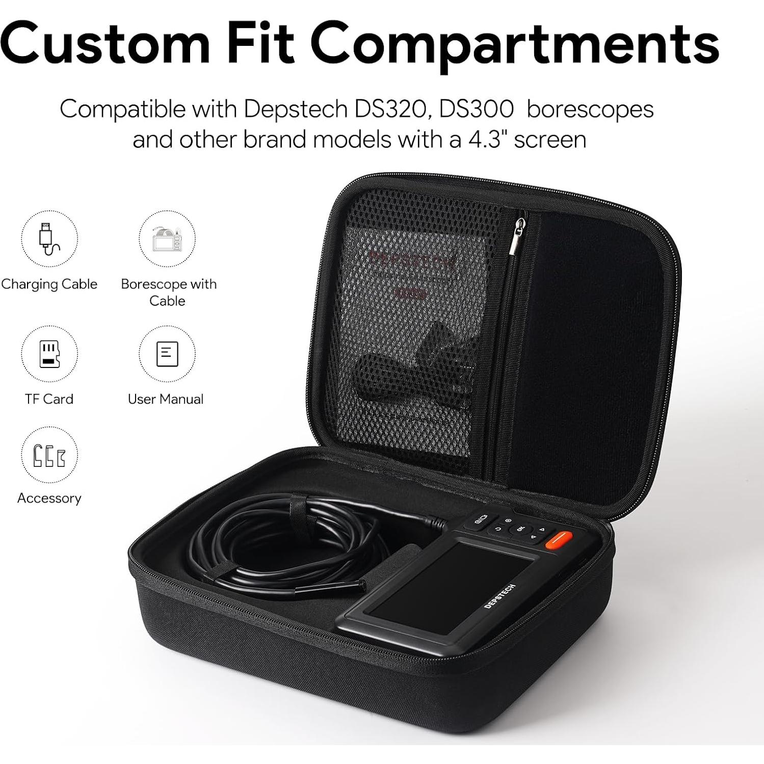 Funda Dura DEPSTECH EVA para Endoscopios DS300 y DS320