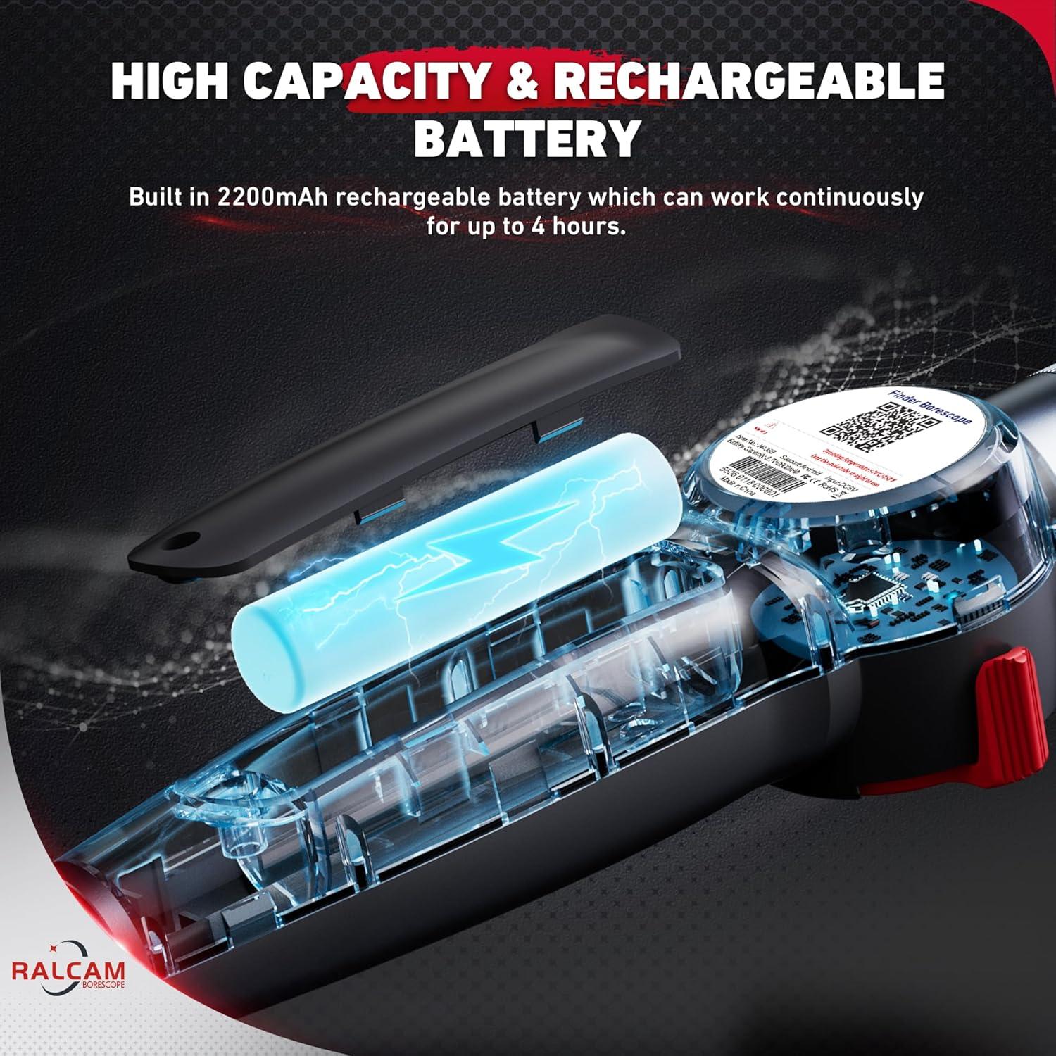 Borescopio Articulado Ralcam 4.3" HD Inspección Industrial