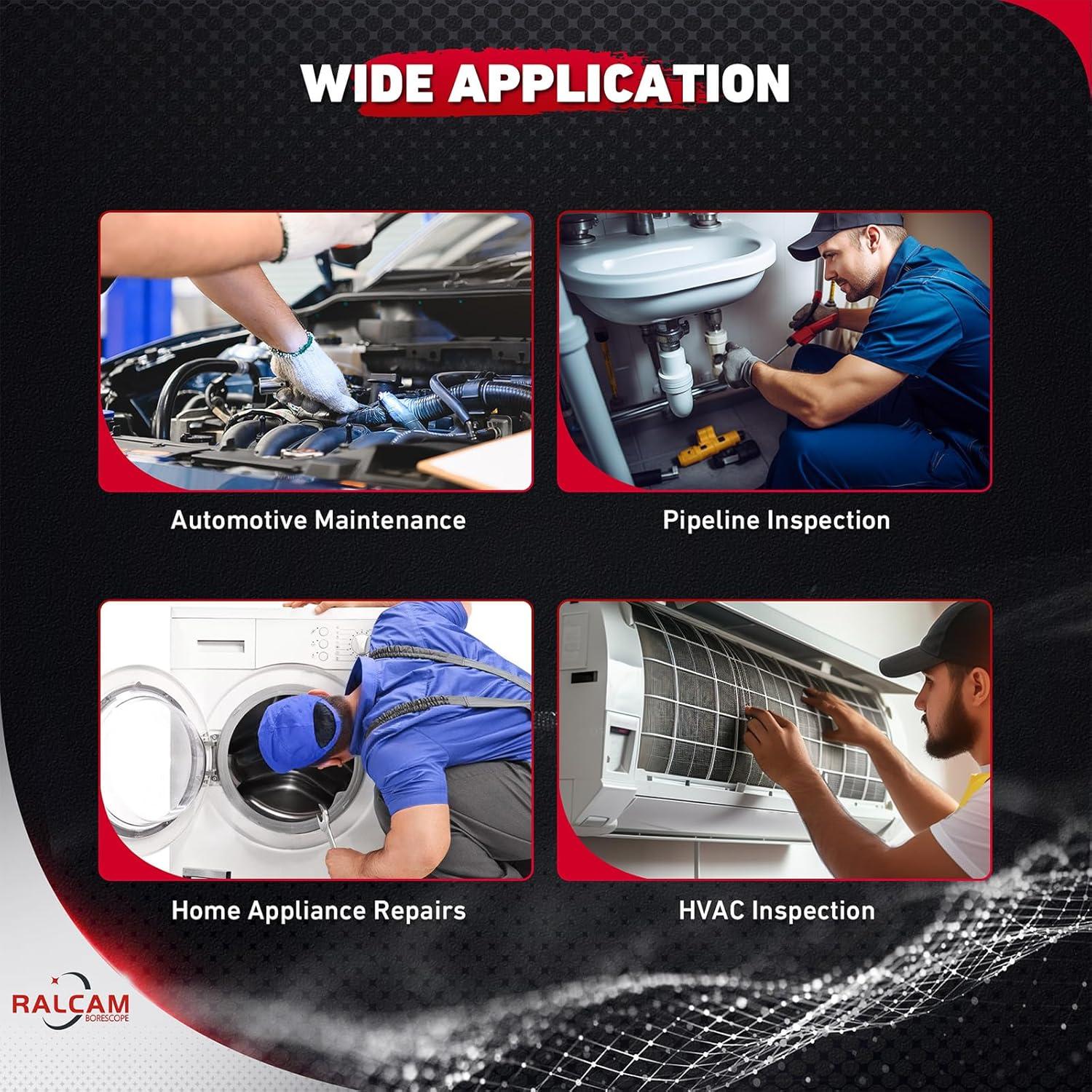 Borescopio Articulado Ralcam 4.3" HD Inspección Industrial