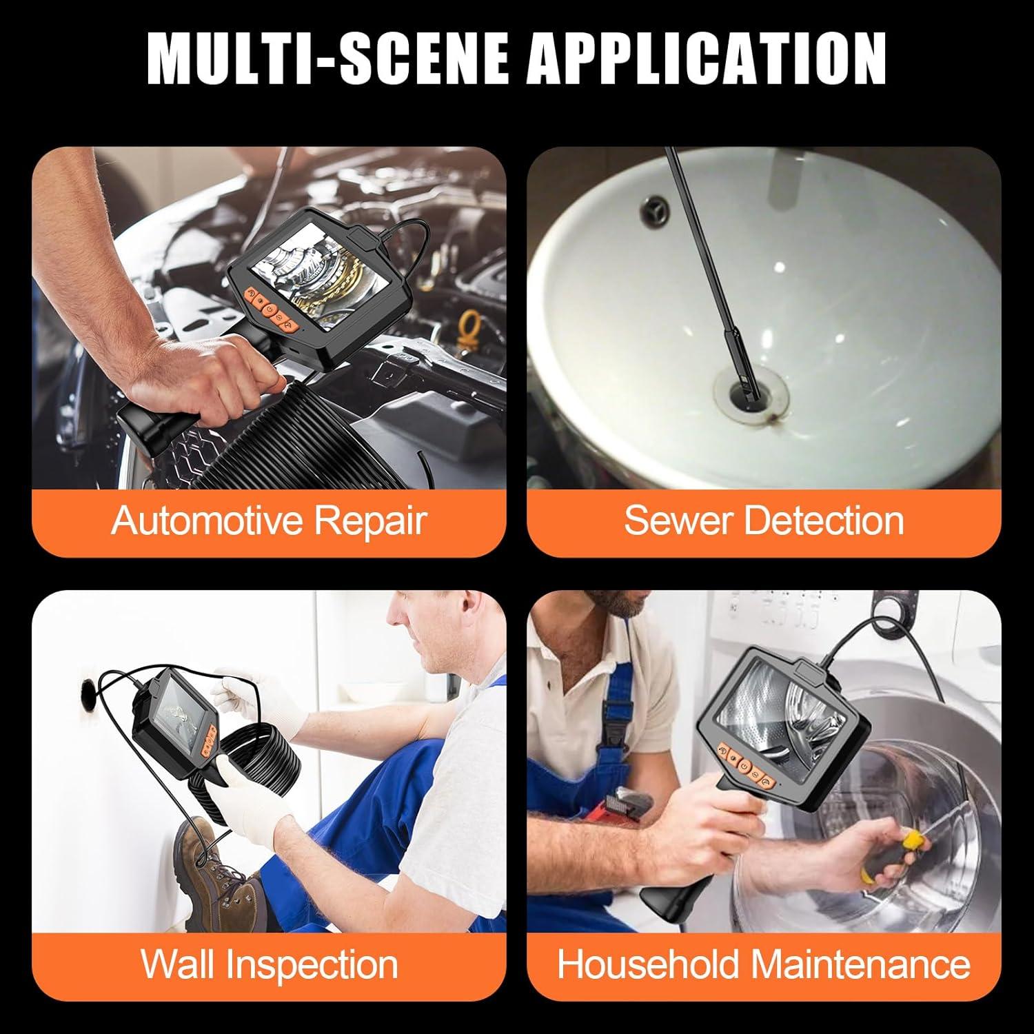Cámara Endoscópica Doble Lente Anhendeler 5.03m IP67 4.3"