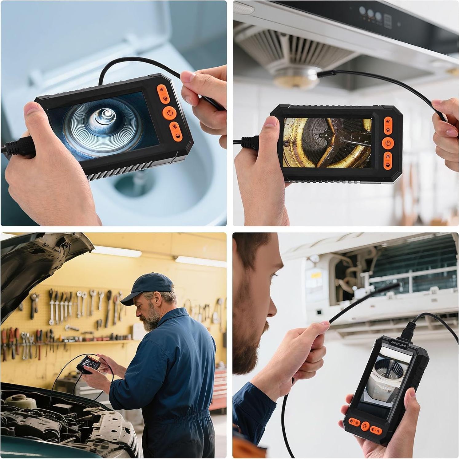 Cámara de Borescopio BlueSwan 5m HD con Luz LED IP67