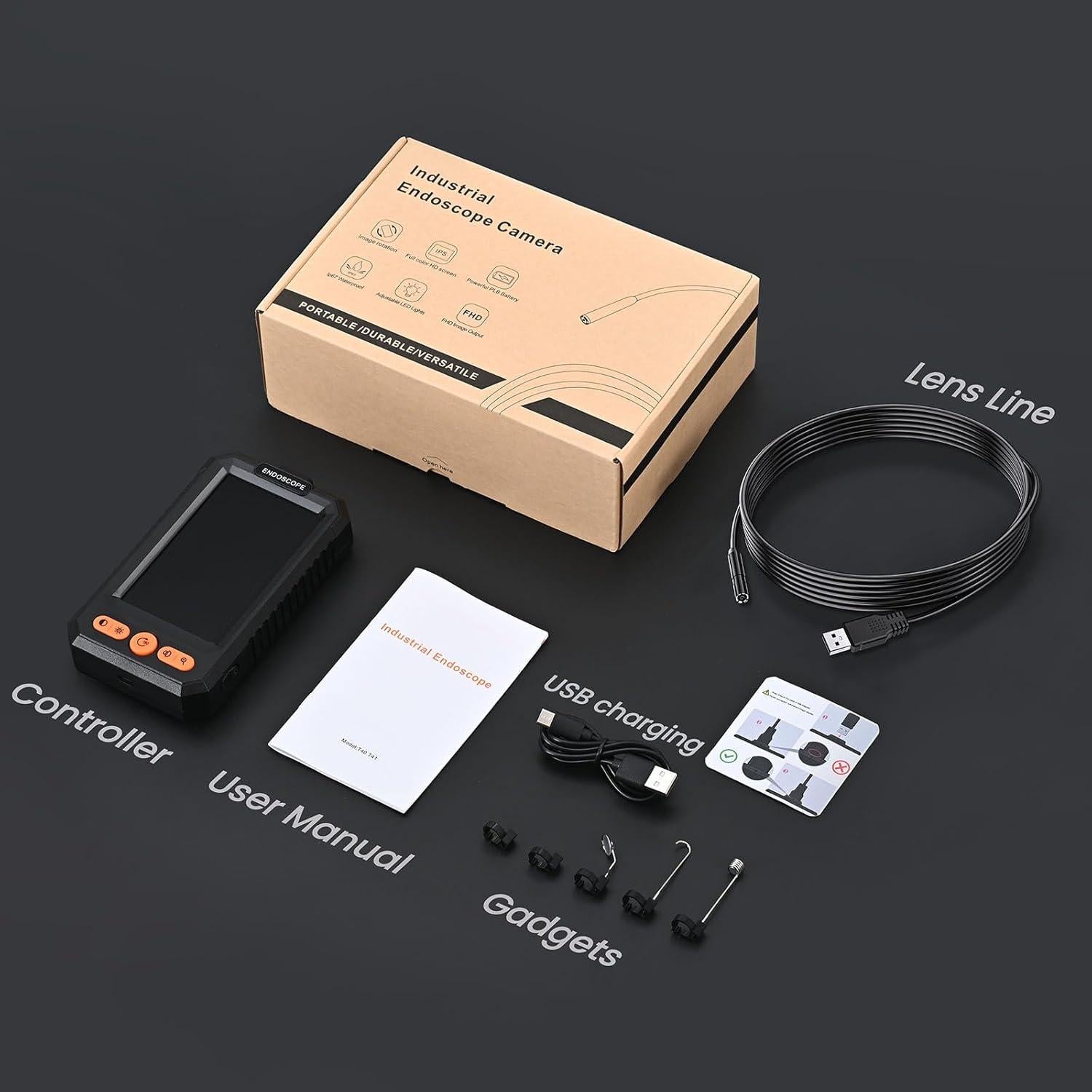 Cámara de Borescopio BlueSwan 5m HD con Luz LED IP67